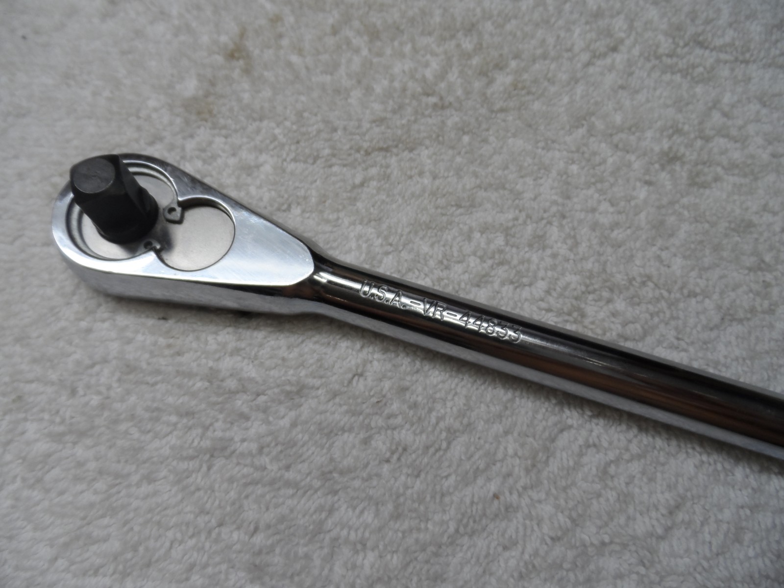 Craftsman 3/8 Drive Full Polish Long Handle Ratchet, made in USA, VR – PN 44833