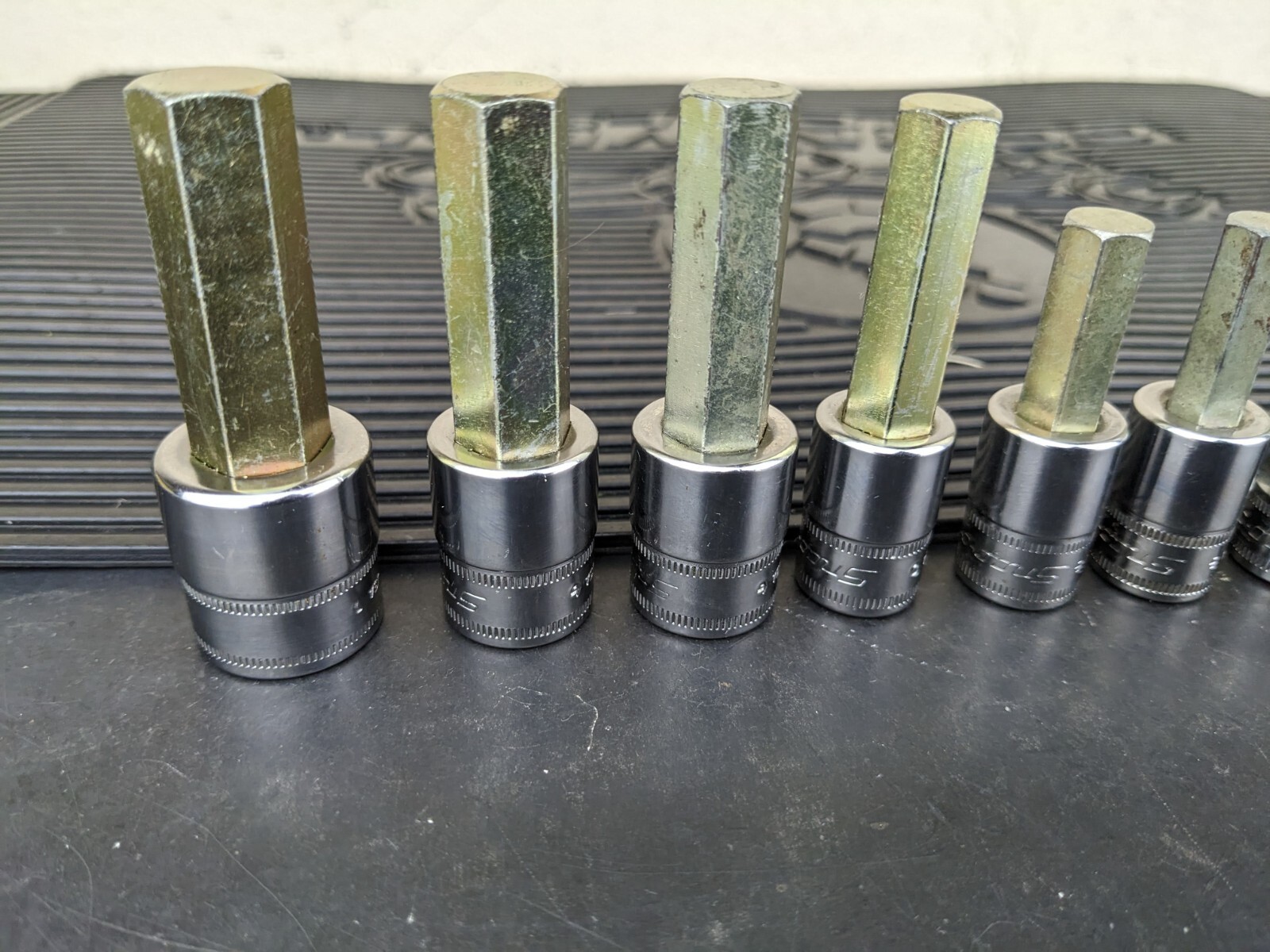 #be218 Snap-On 11pc Metric Hex Allen Socket Set 3/8″ Drive 4mm to 14mm 211EFAMY