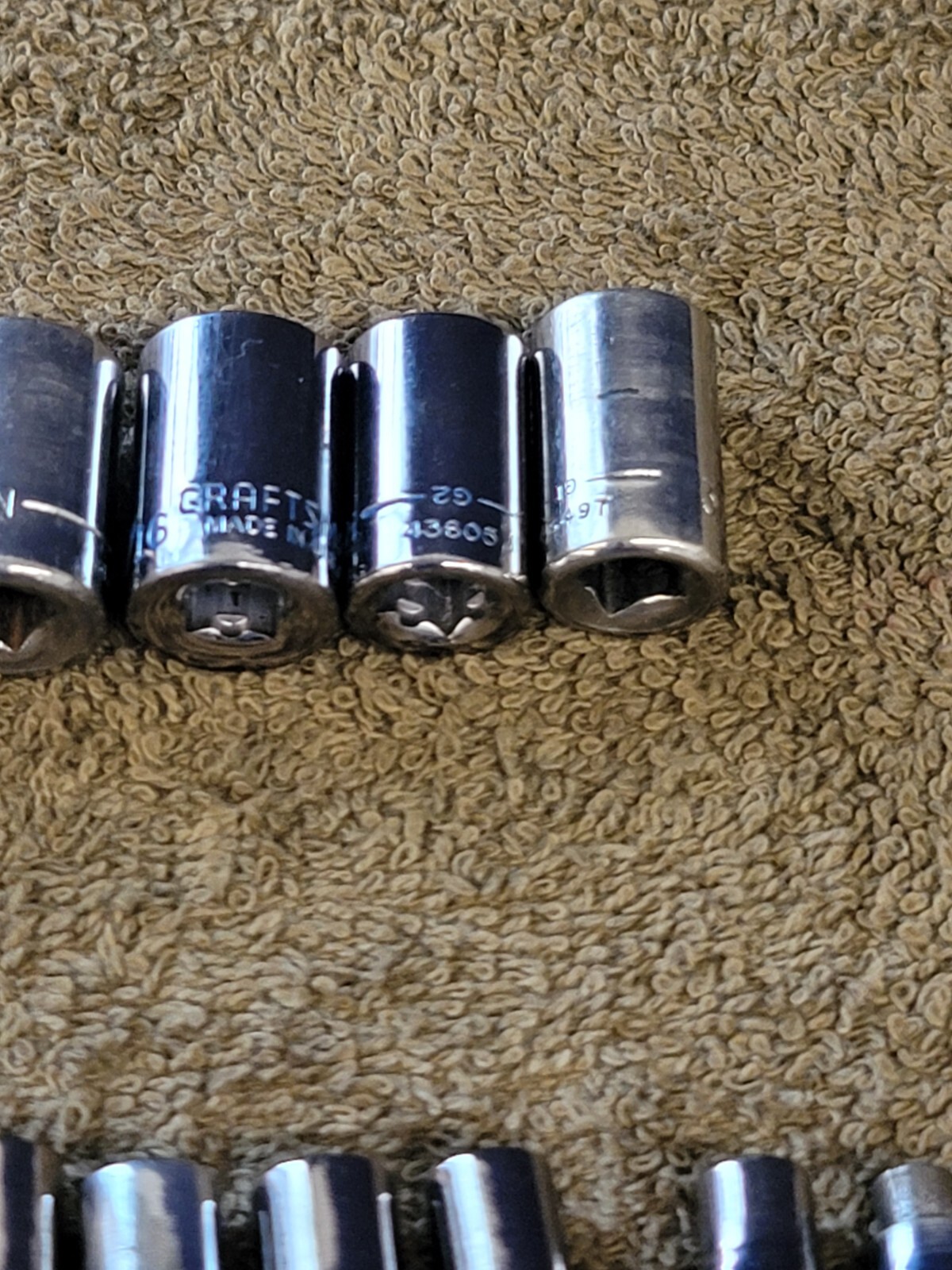 15 Craftsman 9/16″ to 5/32″ Sae Socket Set 1/4″ Drive G2 USA