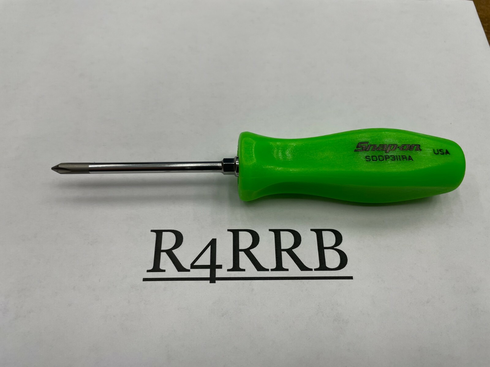 Snap-on Tools USA NEW GREEN Hard Handle #1 Phillips Screwdriver SDDP31IRAG