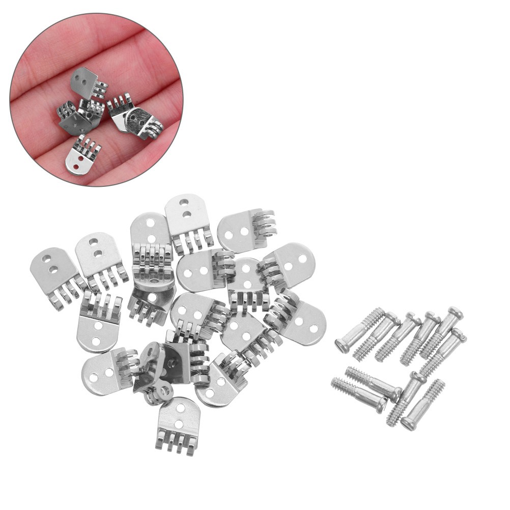 5 Sets Eyeglasses Hinge Replacement 4.5mm Optical Spectacle Zinc Alloy Eyewear