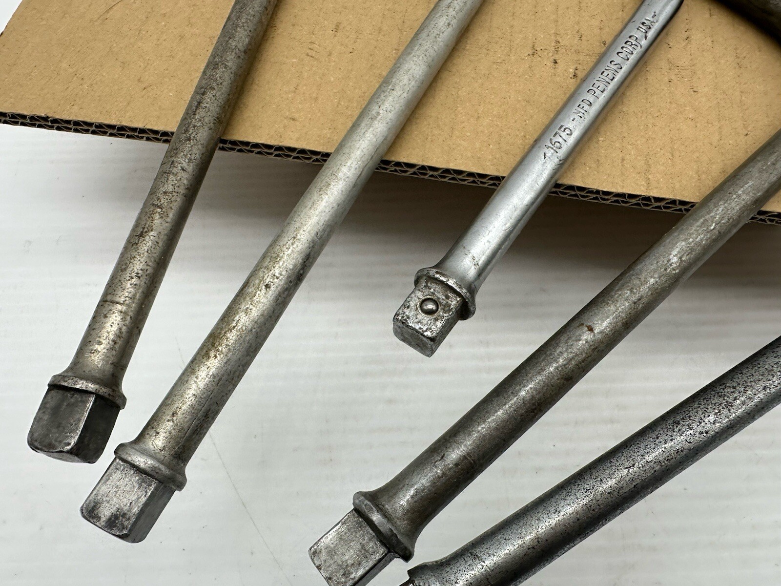 Lot 5 Vintage 1/2” Dr Speed Wrench Socket Handle Tool 2 Made in USA Husky PENENS