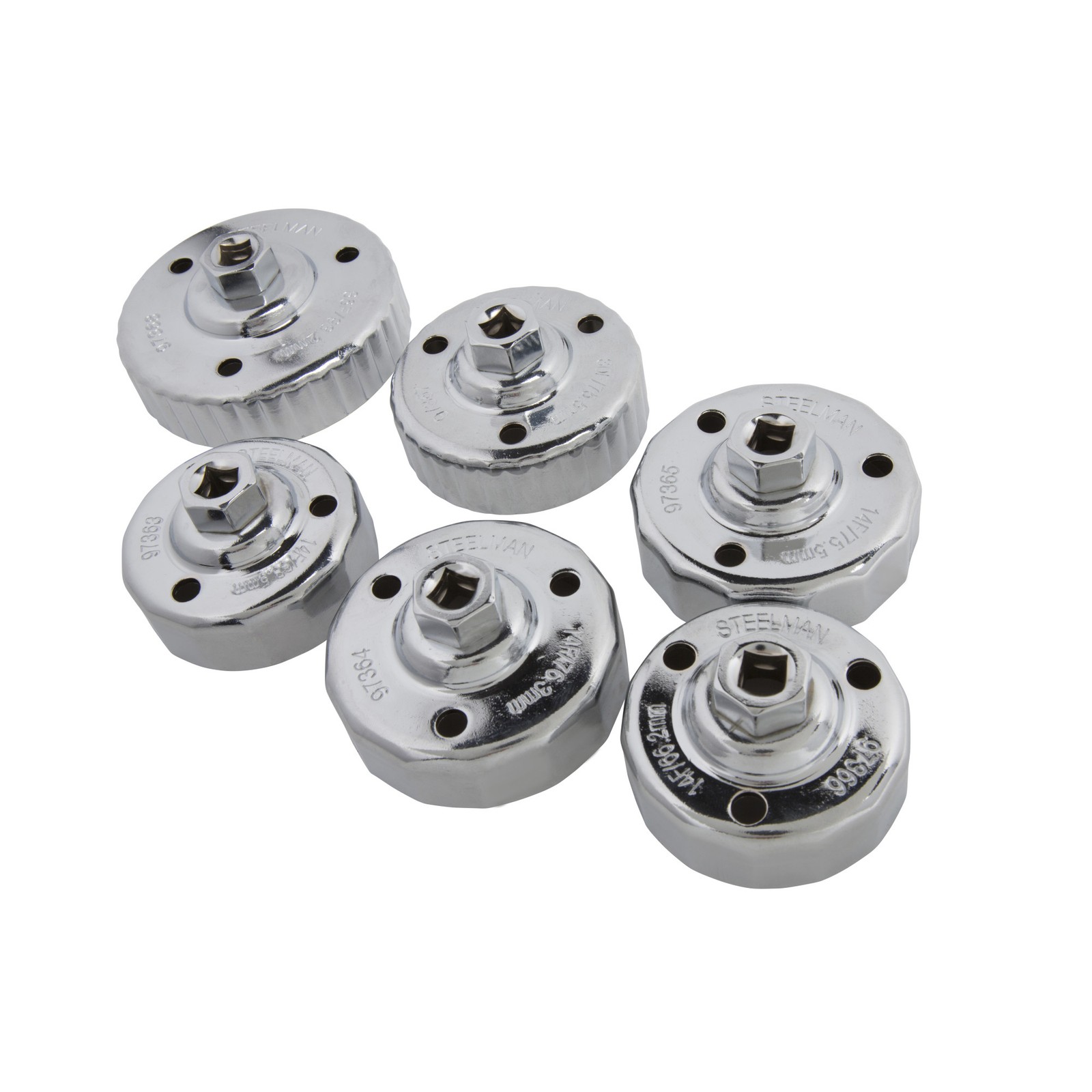 Steelman 6 Piece Snug Fit Mazda Oil Filter Cap Wrench Set 97362