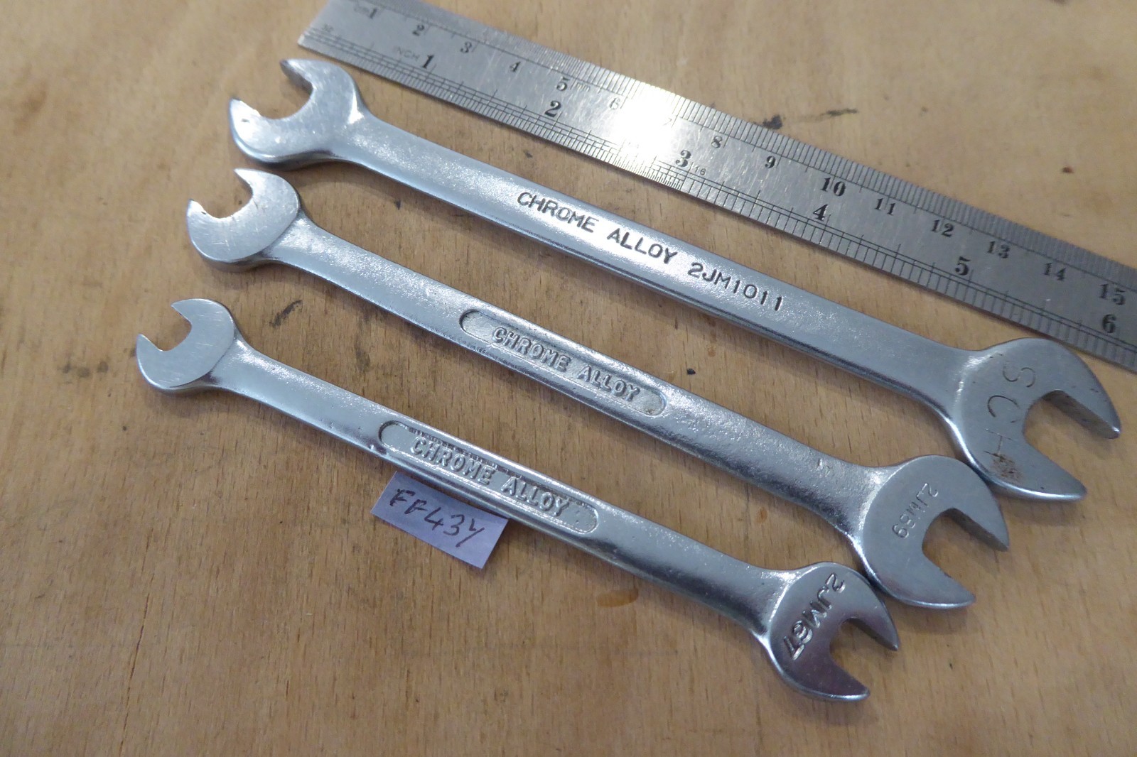 BRITOOL 2JM set of 3 open spanners 6 X 7 8 X 9 10 X 11mm made in England 6 – 11