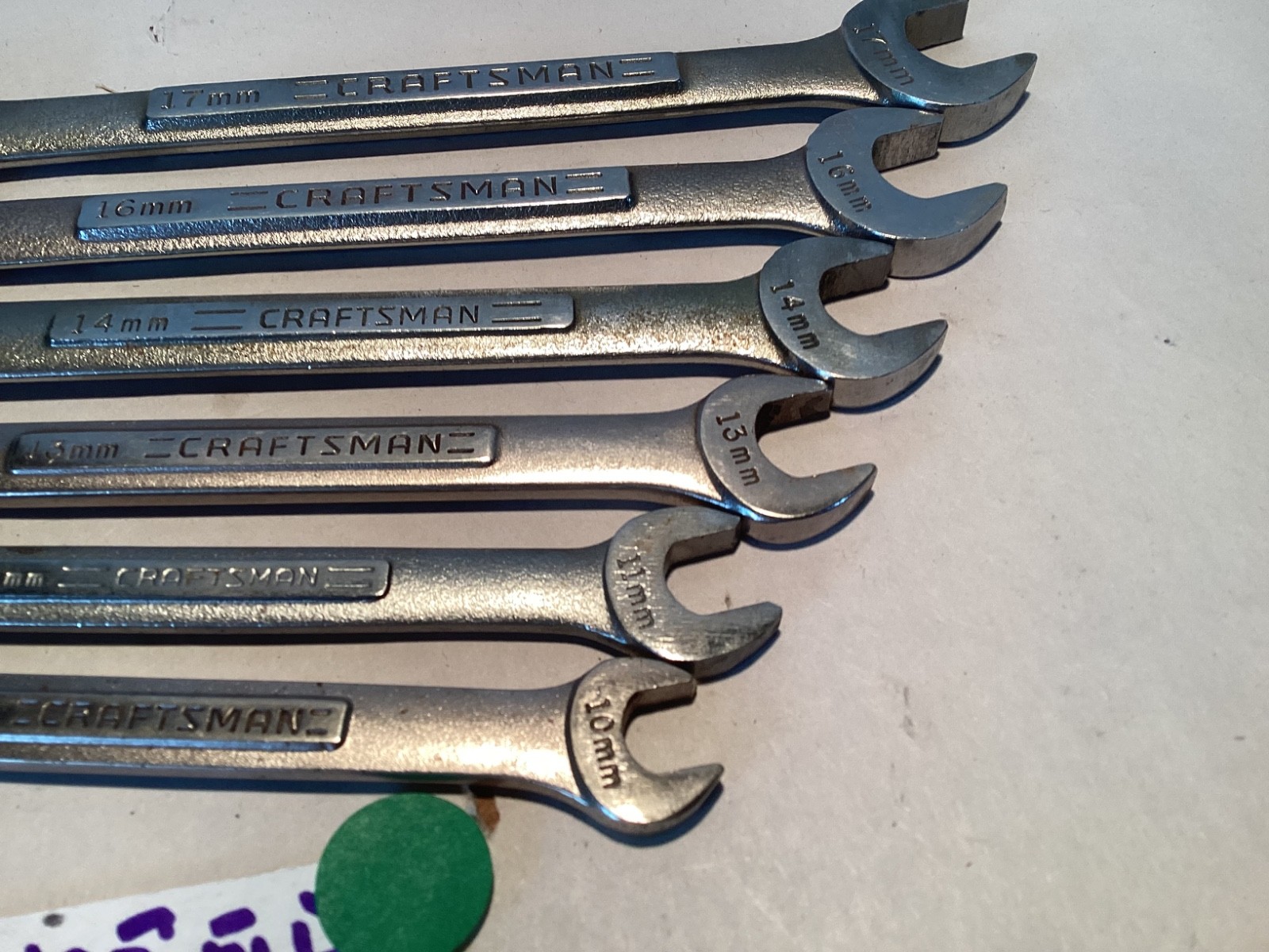 6 Vintage Craftsman V/ metric combo wrenches 10mm 11mm 13mm 14mm 16mm 17mm