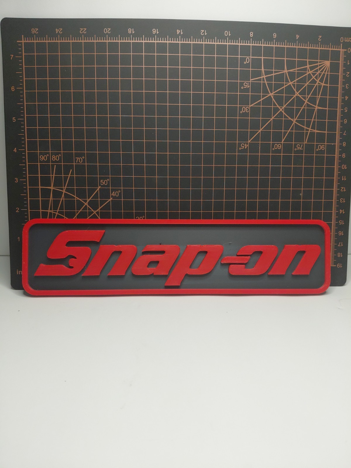 3D Printed Snap-On Tools Wall Art Sign Logo Display Tool Box MAGNET 3×10