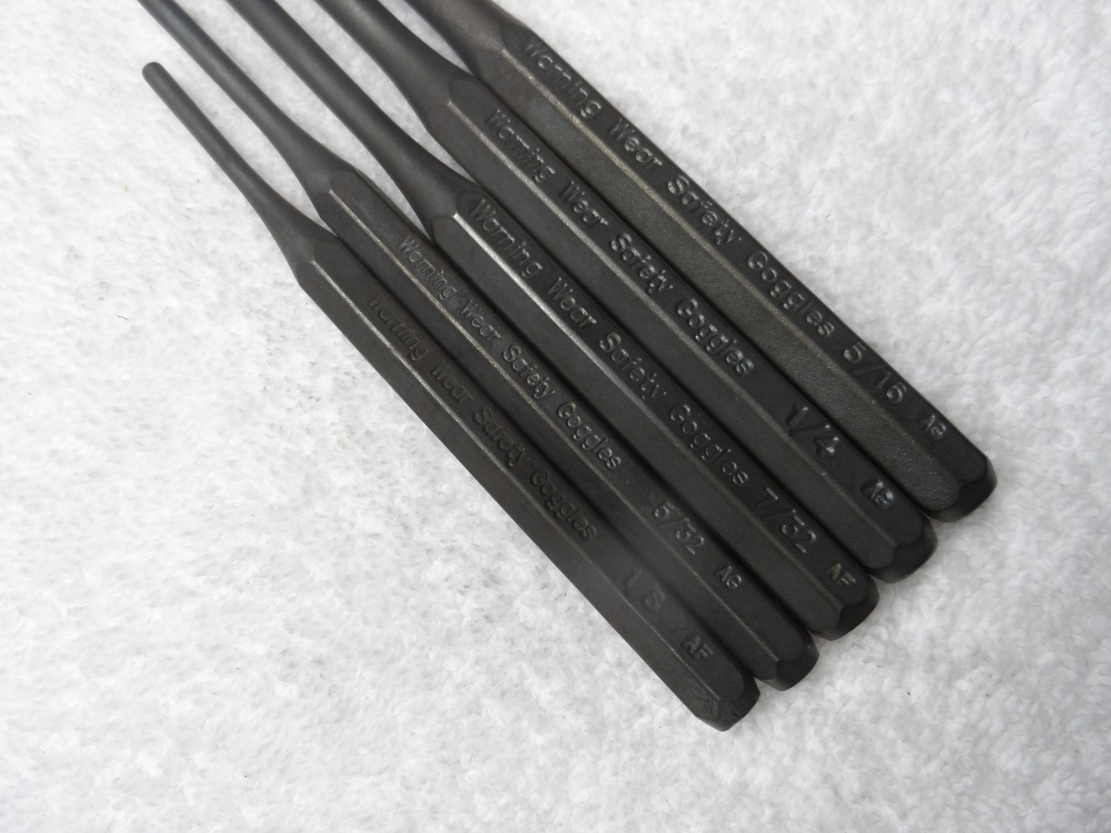Craftsman Roll Pin Punch Set, made in USA (p/n 42212-13-15-17-18) – 5 pcs