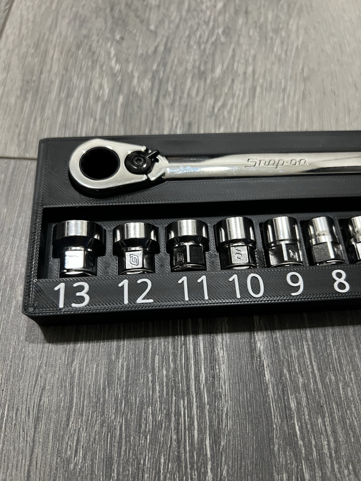 Tray compatible with Snap On Tool 1/4″ Metric Low-Profile Ratchet & Socket Set