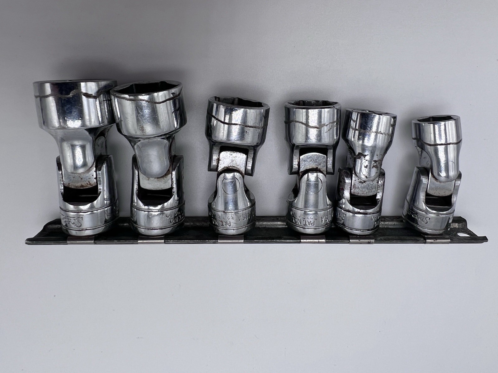 Snap-on FS24-FS14A 3/8″ Drive 6 Point SAE Swivel Socket Set 3/4″ – 7/16″ USA