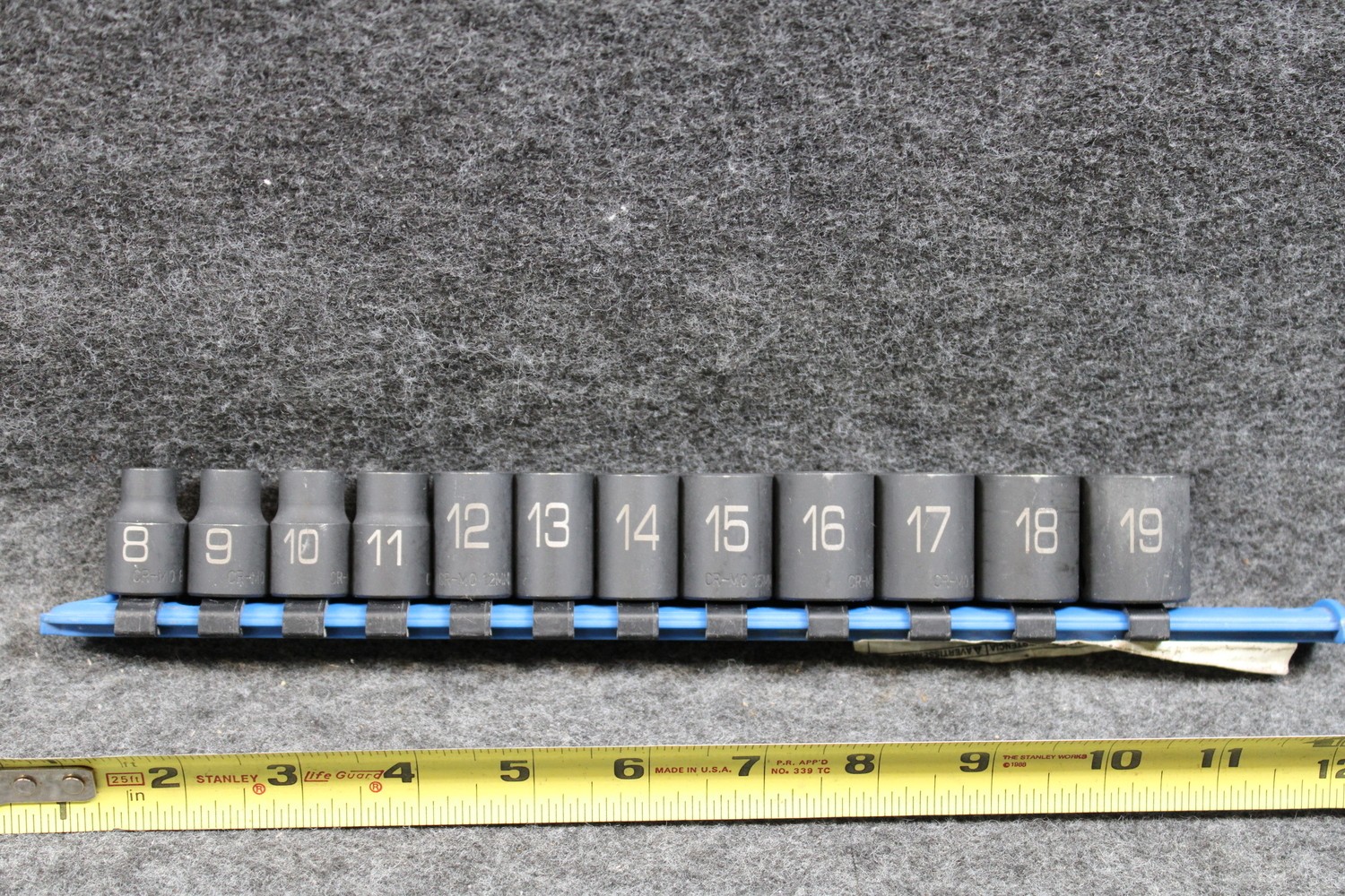 Matco ADV 3/8″ 6PT Metric Shallow Impact Socket Set w/Rail (466189)