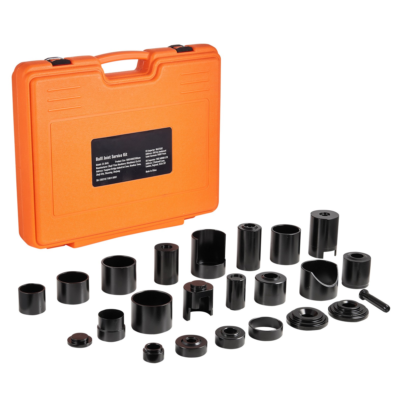 VEVOR Ball Joint Press Kit C-press Ball Joint Tools 25 pcs Automotive Repair Kit