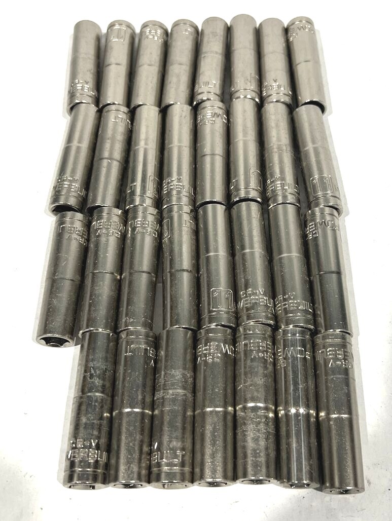 11mm PowerBuilt Socket CR-V 3/8 Drive (Lot of 32)