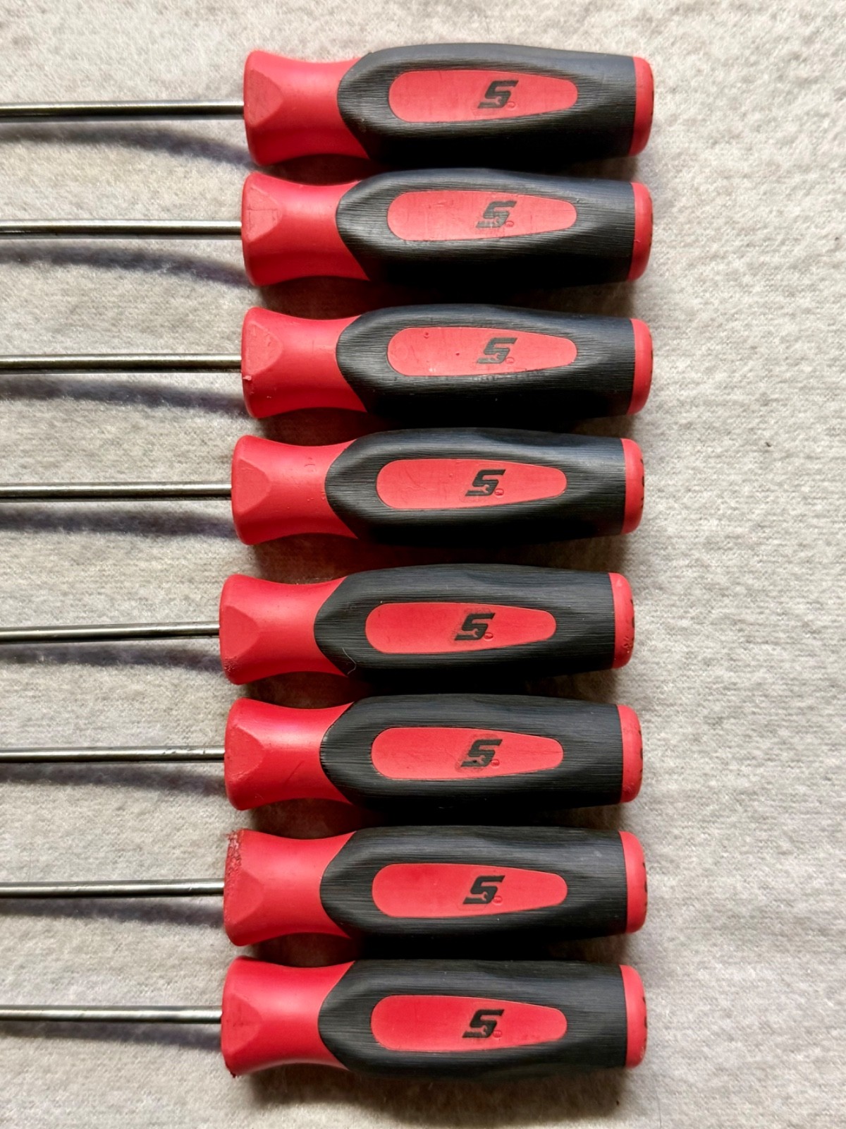 Snap-on Mini Pick Set Short SGASA204CR Long SGLASA204CR 8pc Hook O-Ring Tools