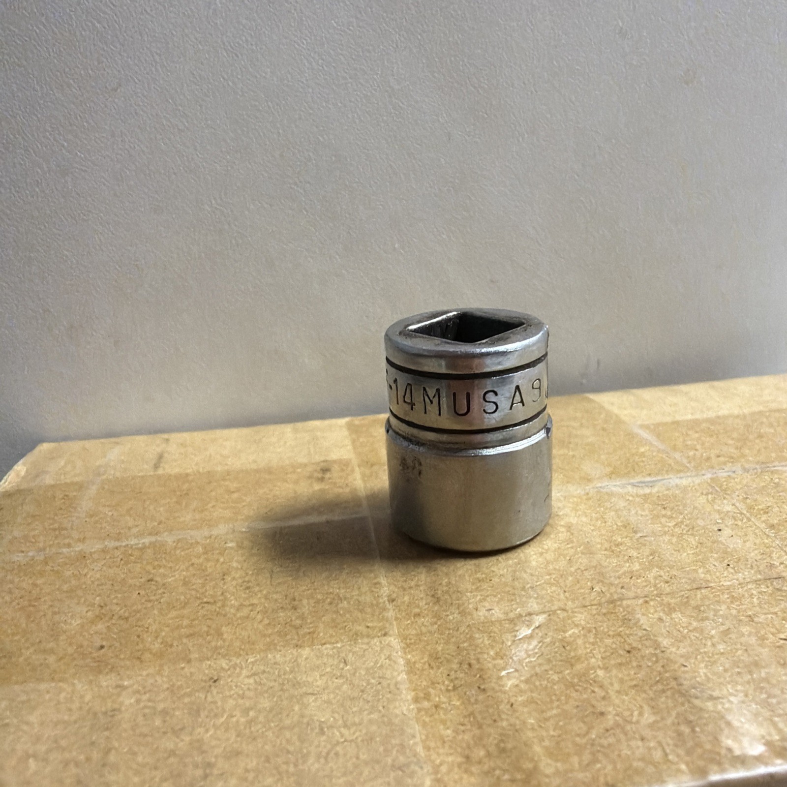 Snap On 3/8″ Drive 14M/M 12PT Metric Shallow Chrome Socket USA F 14M 14MM