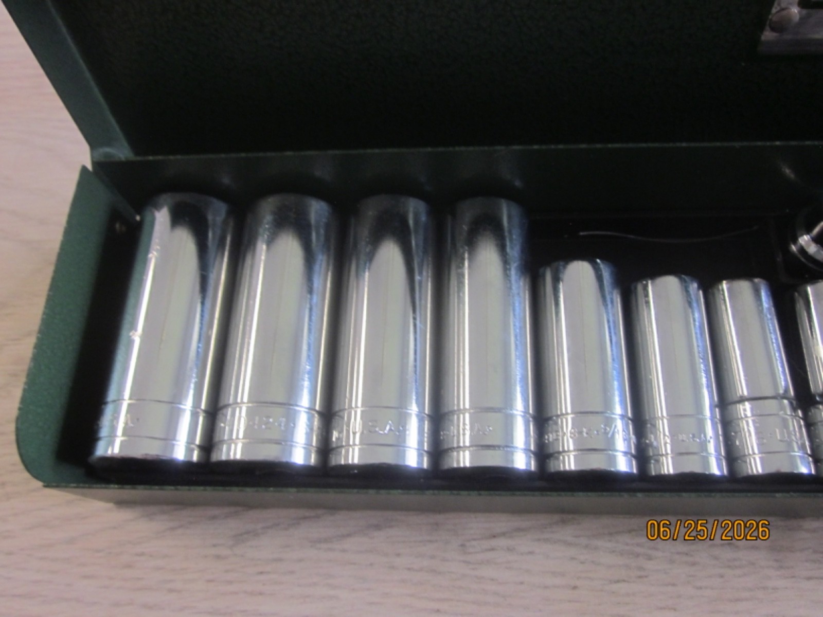 VTG S-K TOOLS VERY NEAR MINT CONDITION SAE 3/8″ DRIVE 21 PIECE SOCKET SET