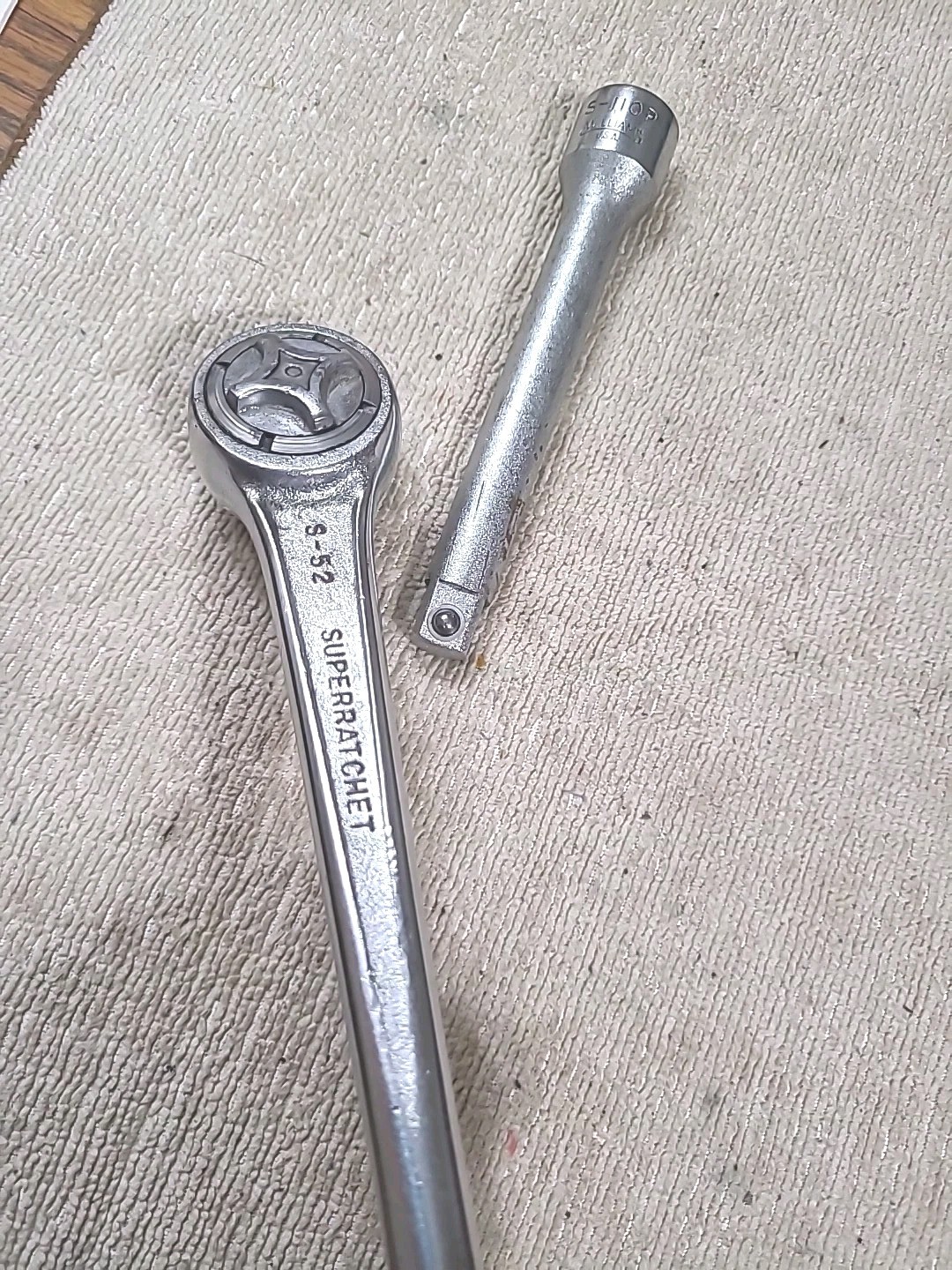 J.H. Williams S-52 SuperRatchet 1/2″ Drive Ratchet & S-110P USA MADE TOOLS.