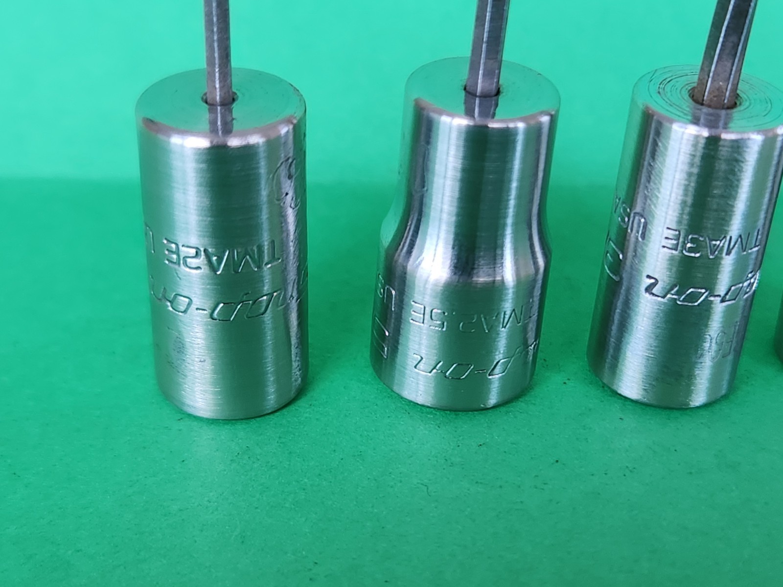 Snap On 4 pc 1/4″ Dr. SAE Hex Driver Bit Socket Set 1/16″-7/64″ T6