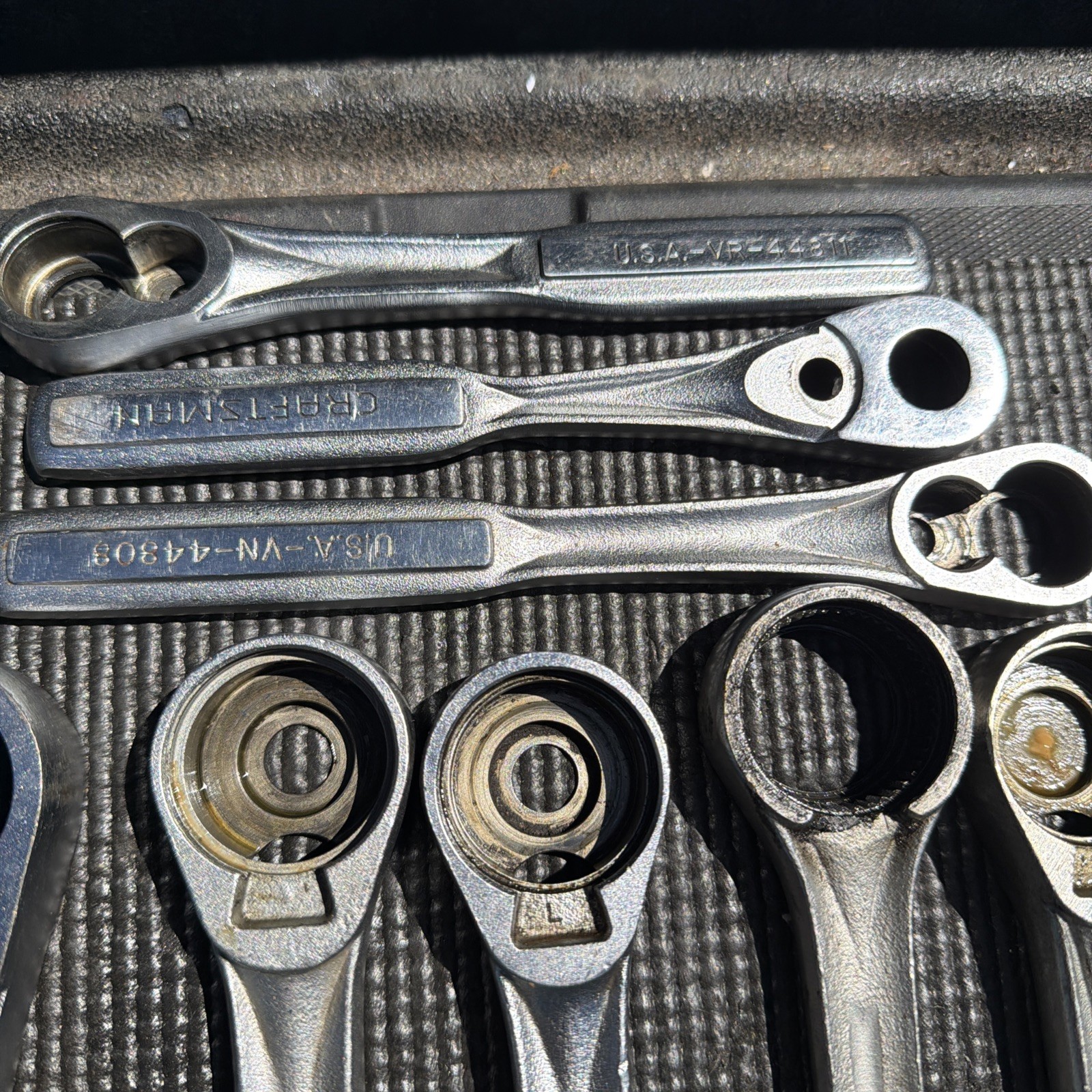 22 Sears Craftsman USA 9 New 13 Used Ratchet Bodies Only No Guts 1/2” 44809 3/8”