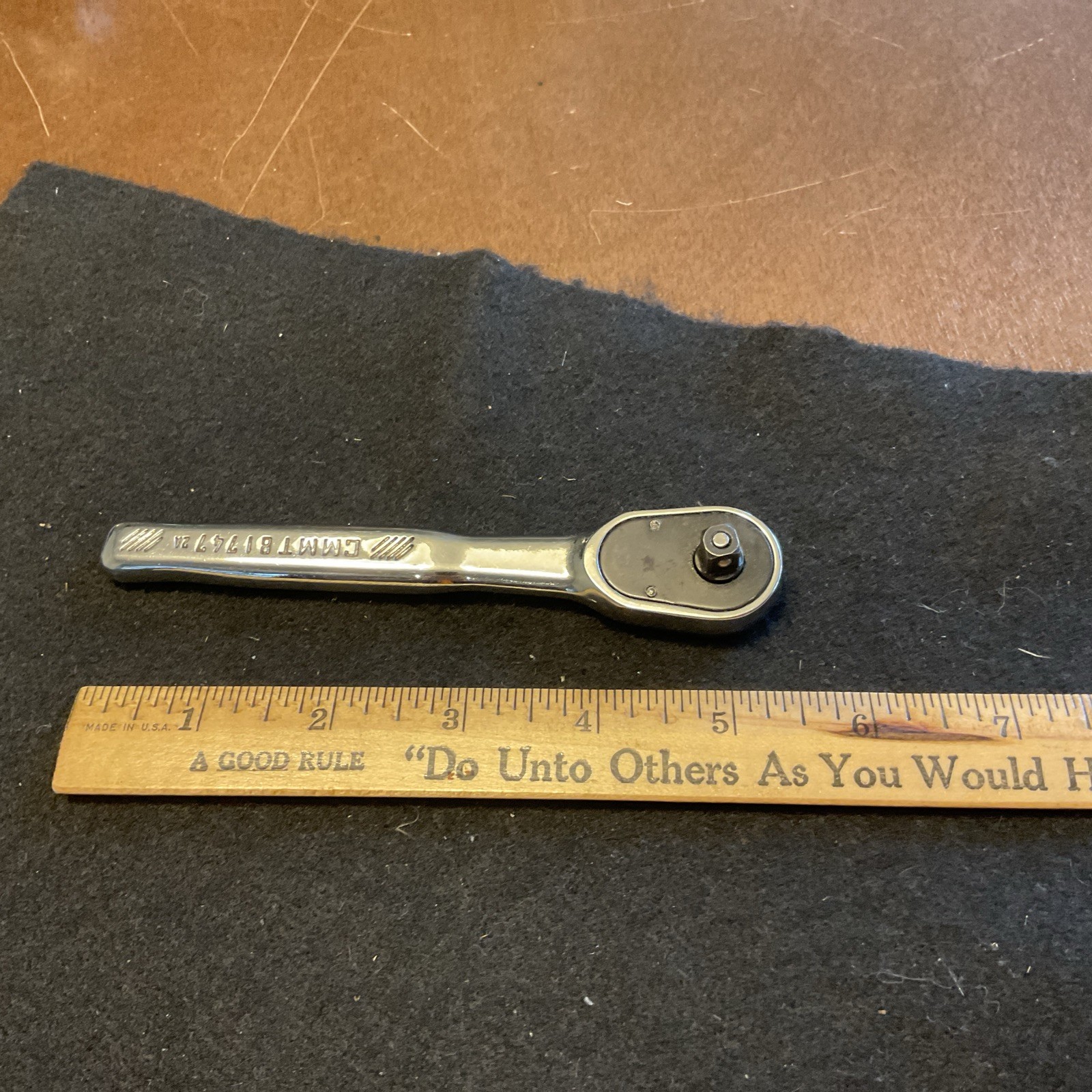 Craftsman 1/4” drive 72 tooth ratchet full polish CMMT81747 Nice!