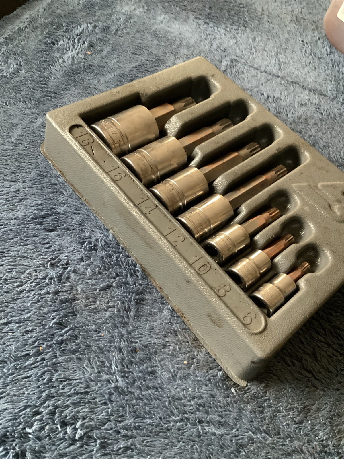 Snap On Triple Square Socket Set…metric,,,,surface Rust…..