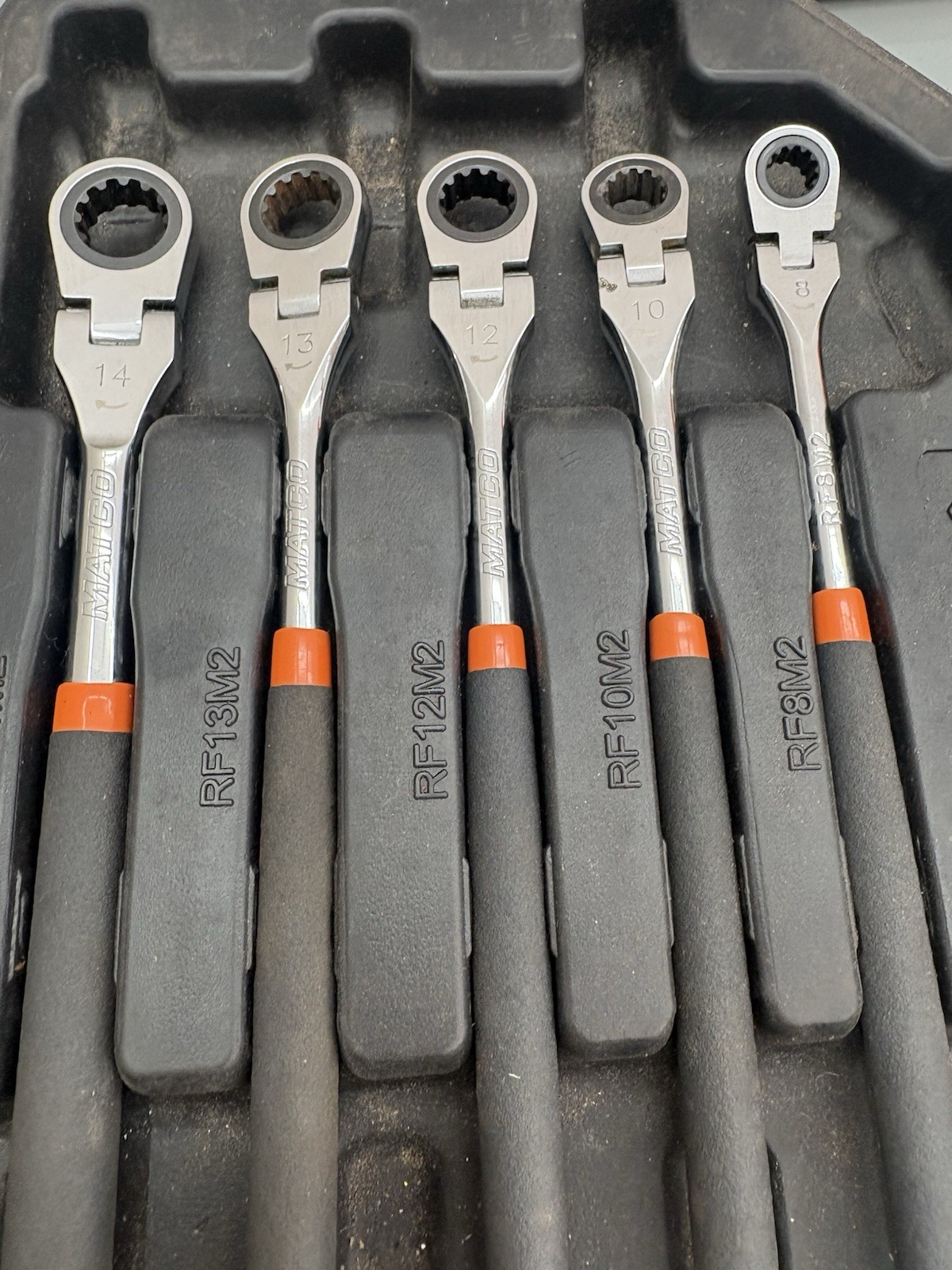 Matco Tools Ratcheting Flex Head Wrench Set Srfm52p Srfm52p2