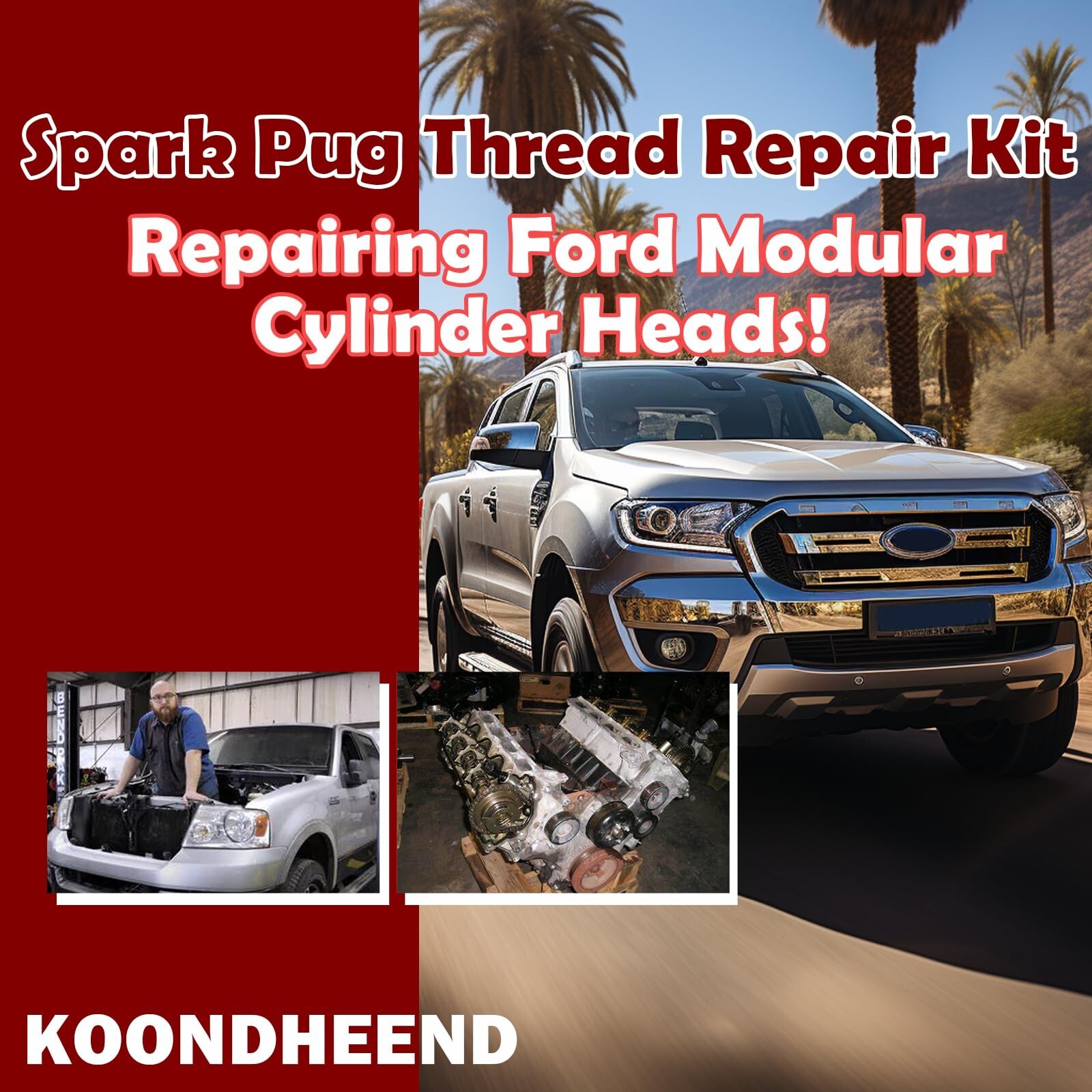 38900 Thread Repair Kit for Spark Plug (including Thread Repair Tool)
