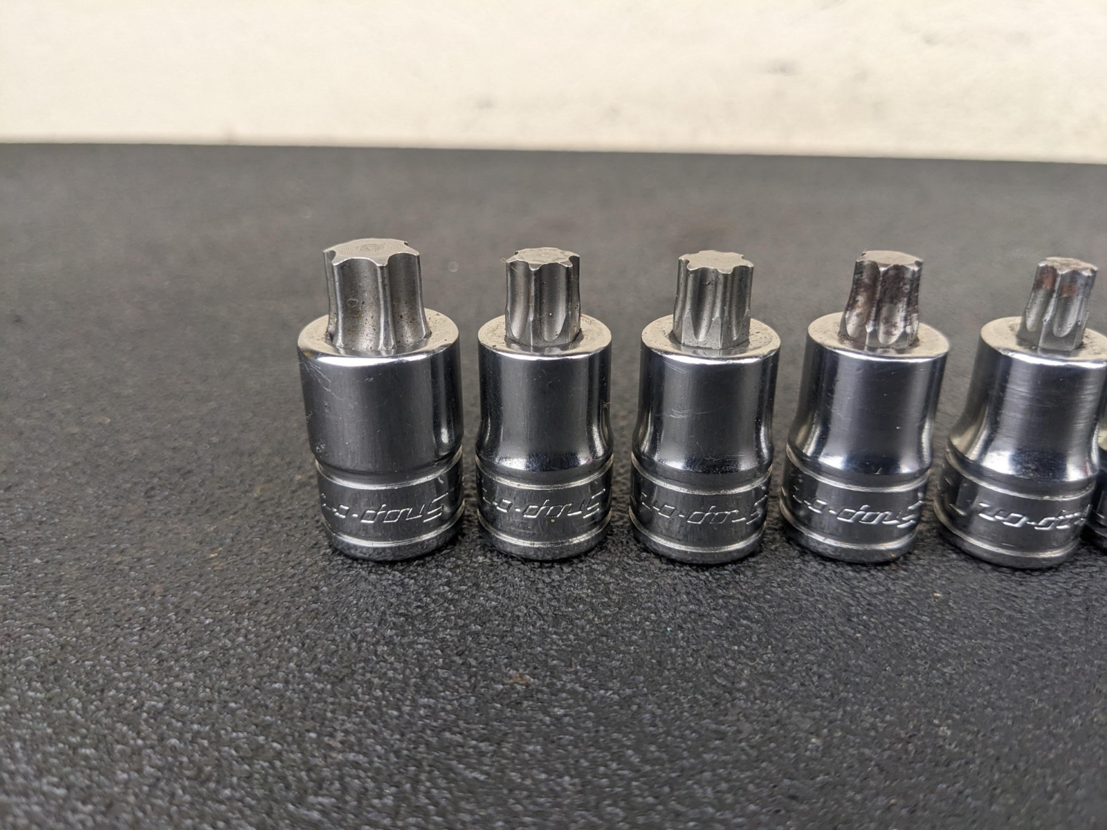 #bp502 Snap On 7pc 3/8″ Drive Stubby Torx Socket Driver Set T27-T55 207EFTXYSE