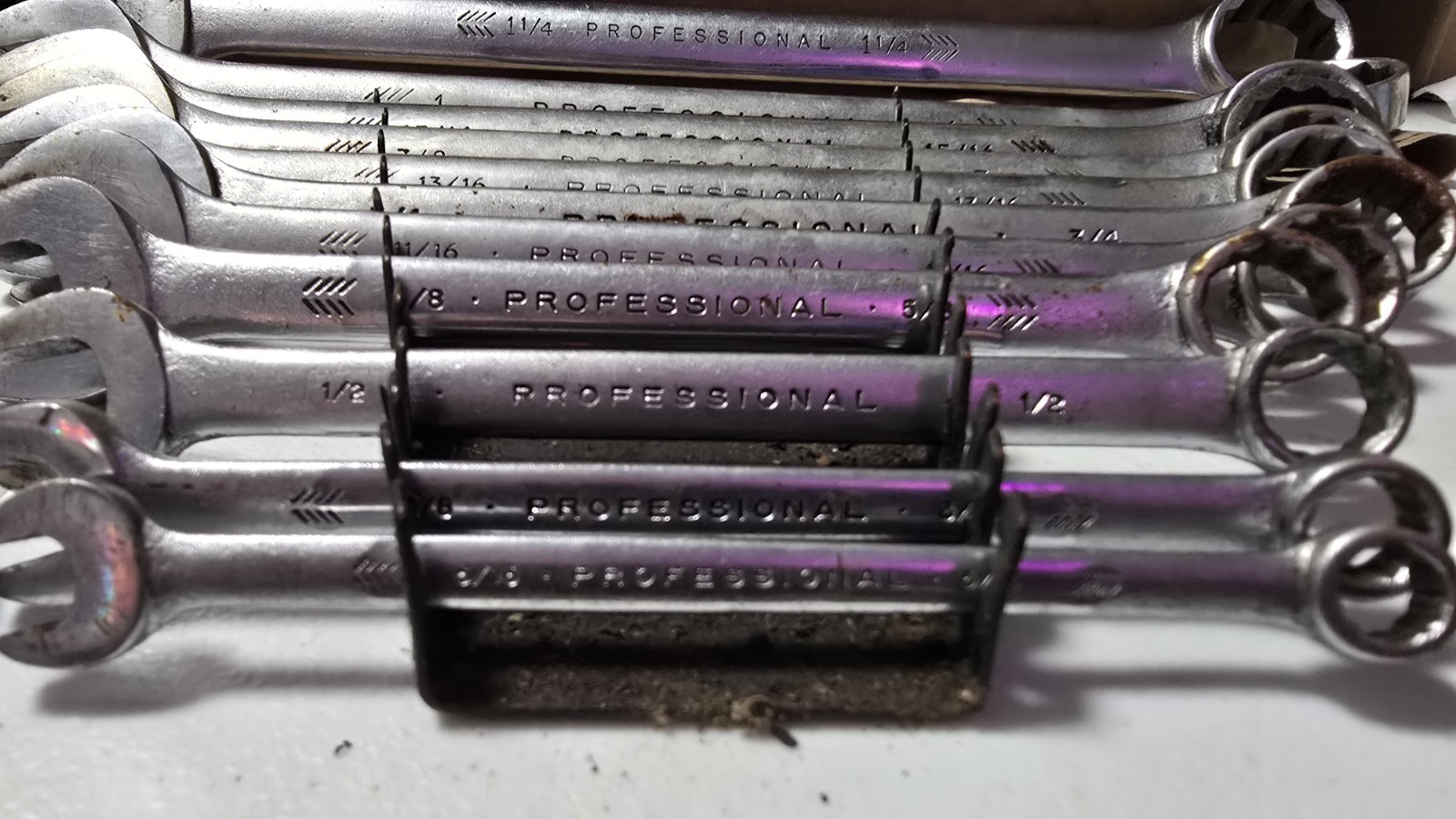 Vintage Proto Professional SAE Combination Wrench lot 13 Piece USA 5/16 – 1 1/4