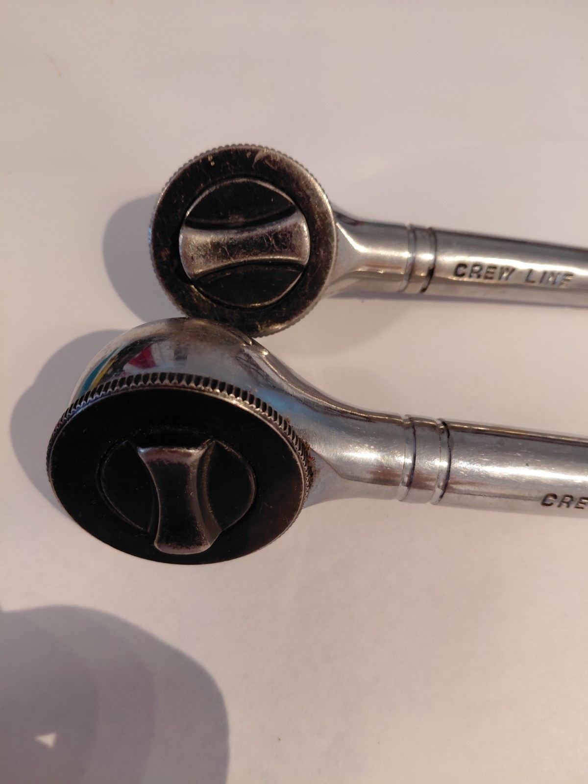 Set of 2 Crew Line Chorome Vanadium Dr Rachet Wrenches 1/2 and 3/8