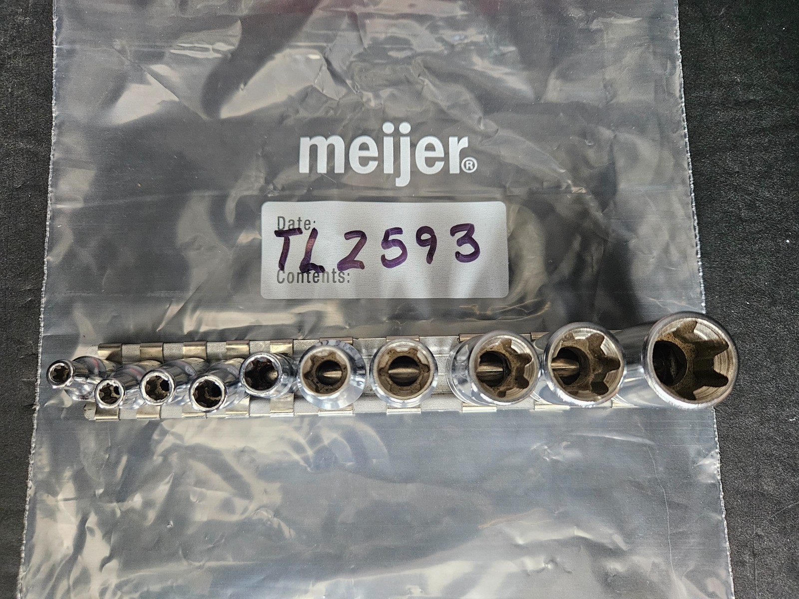 SNAP ON INVERTED TORX SOCKET SET 10 PC 5-1/4″ DR & 5-3/8″ DR (TL2593)
