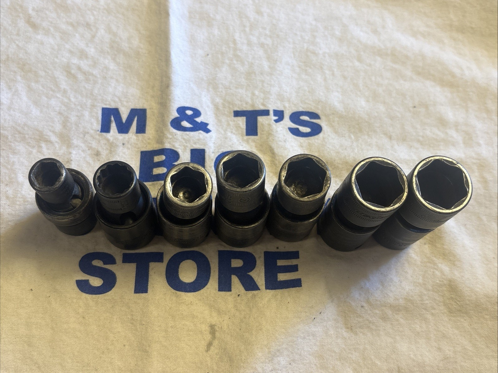 Snap-on USA 3/8″ Dr 6pt Metric Swivel Impact Socket Set (10-15, 17 and 18 m)