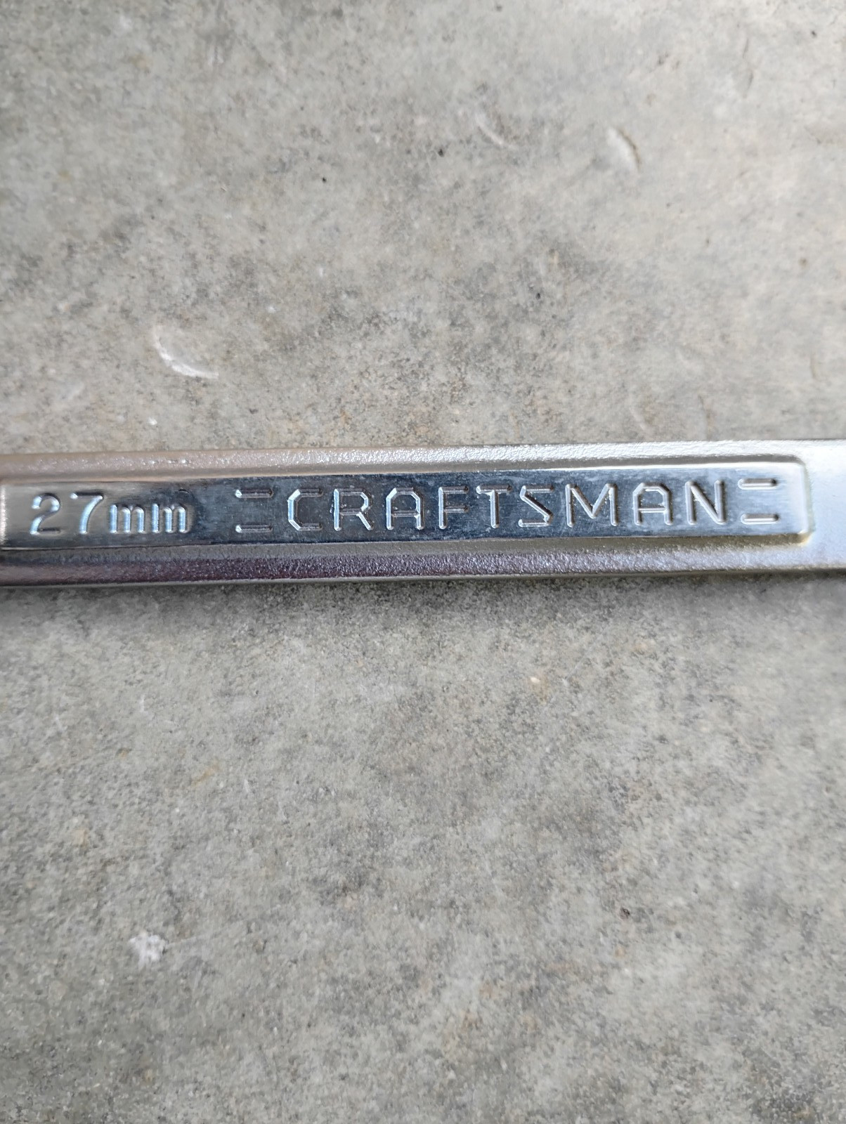 Craftsman Metric MM Combination Wrench 42933 USA 12pt, 27mm