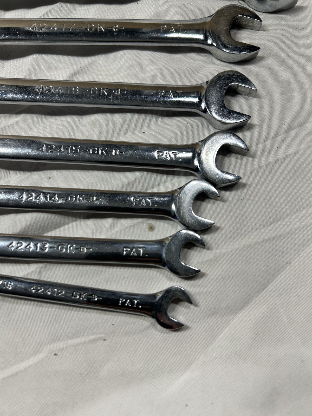 Sears Craftsman 7pc SAE Reversible Ratcheting Wrench Set 42406 GK USA 5/16 -3/4”