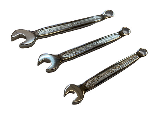 US PRO 15PC Metric Combination Spanner Set 6-22MM Chrome Polished Ring Wrench