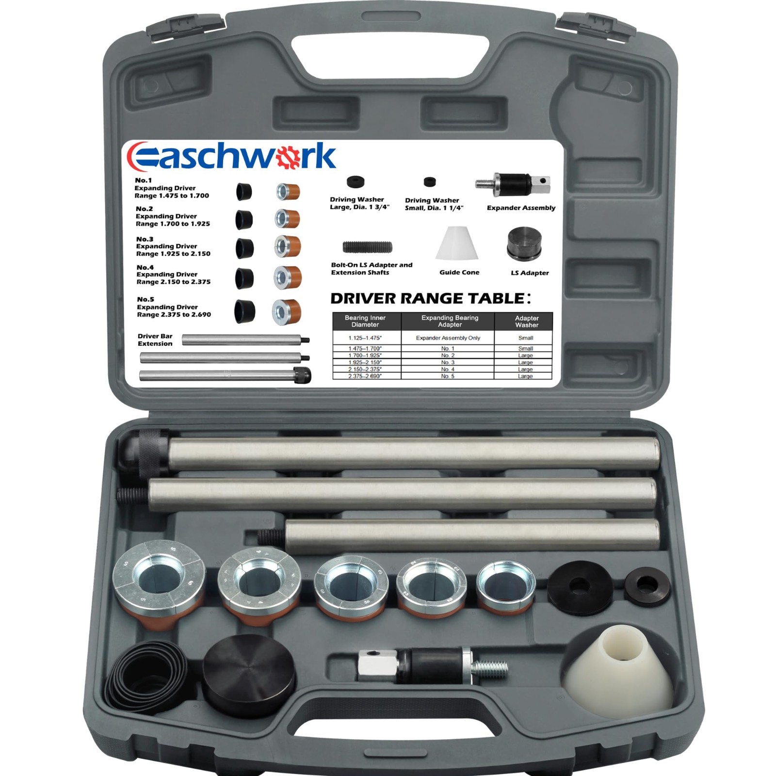 Cam Bearing Install & Removal Tool Kit for Chevy LS & Most Vehicles – Complete S