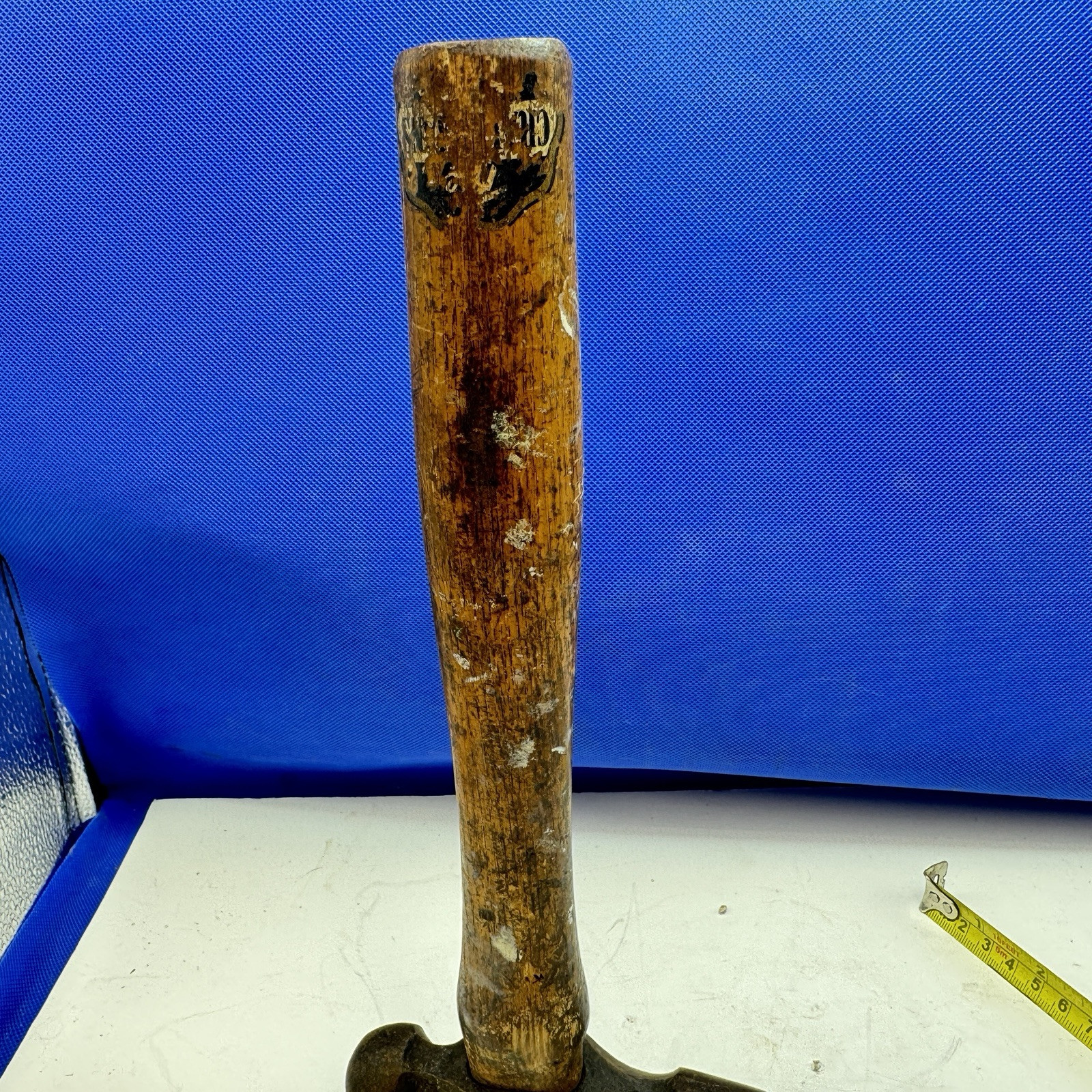 Ball Pein Hammer 2lb 12″ Hickory Shaft Vintage Reclaimed Tools Carpentry