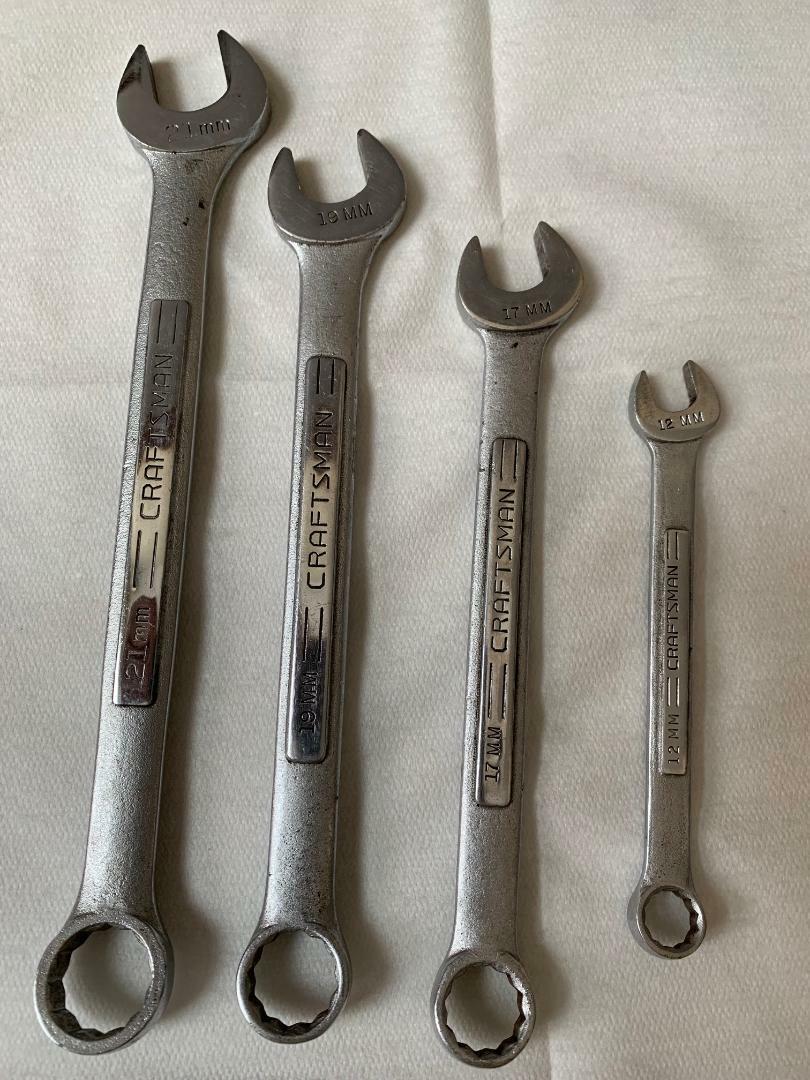 Craftsman Metric Combination Wrench Set of 4 Pieces – all are USA
