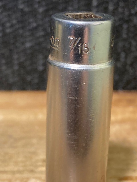 Snap-on Tools USA STM14 1/4″ Drive 7/16″ SAE 6 Point Deep Chrome Socket