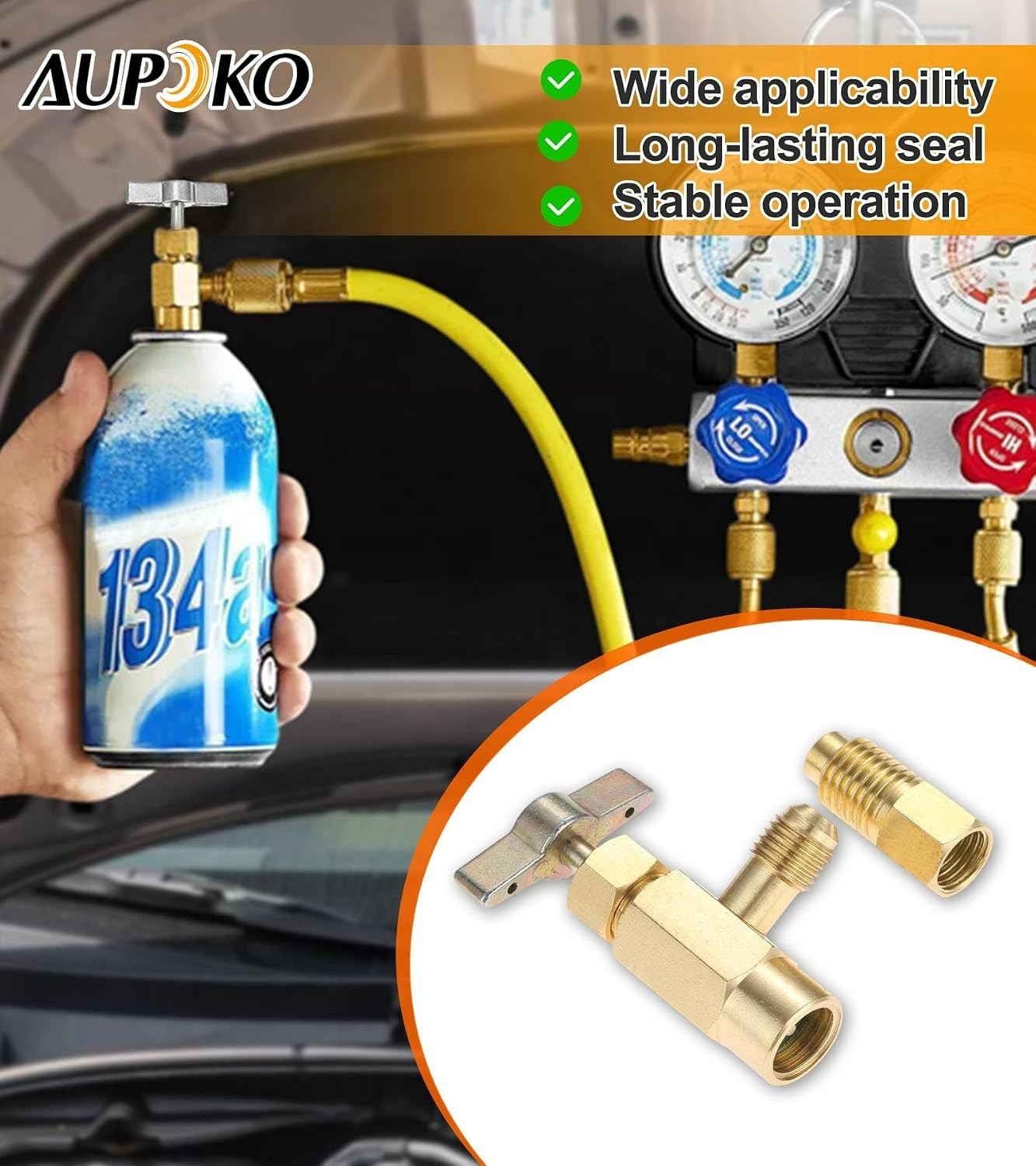 R134A Refrigerant Bottle Opener – Versatile Adapter for Automotive AC Systems