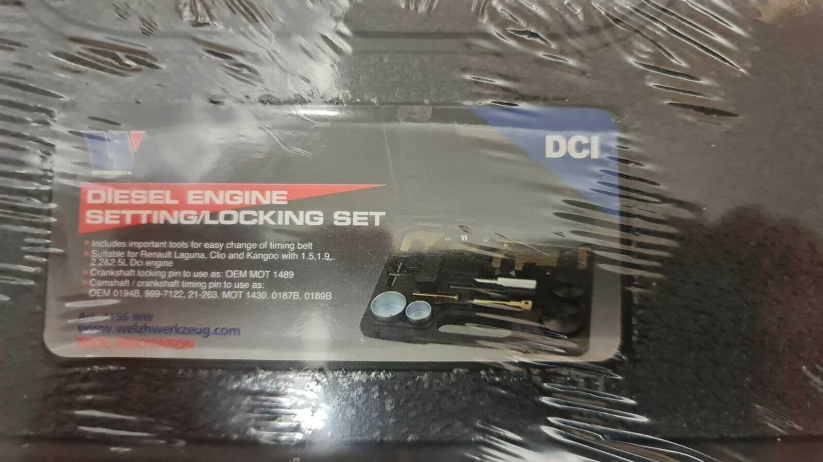 Renault Diesel Engine Setting/Locking Set by Werkzeug/Welz