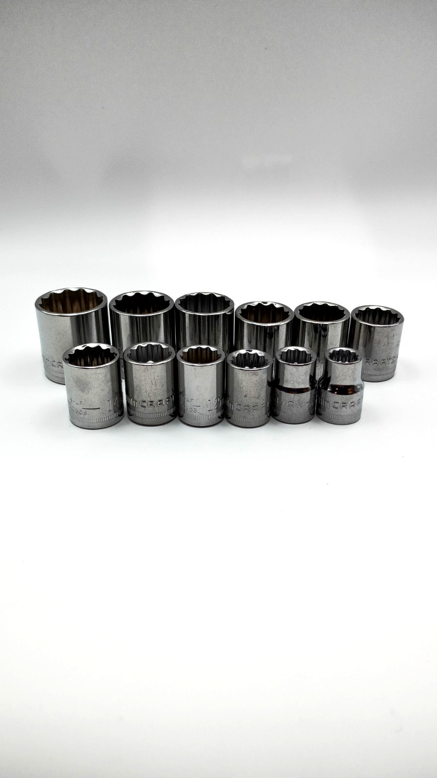 Craftsman Lifetime Warranty S-AF 3/8″ Drive 6 and 12 Point Short Metric Sockets