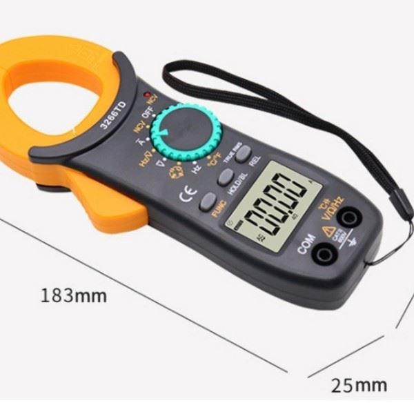 3266TD Clamp Multimeter True RMS AC DC Voltage Current Testing with NCV