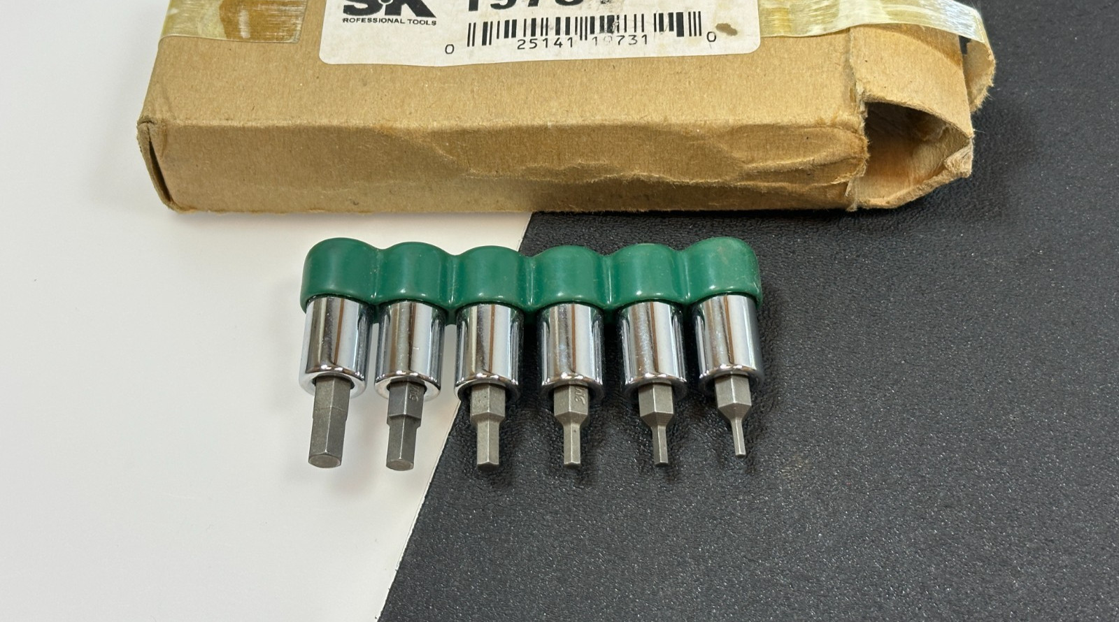 🇺🇸 NEW SK Tools USA 19732 6pc Metric 2mm-6mm Hex Socket Driver Set, 1/4″ Drive