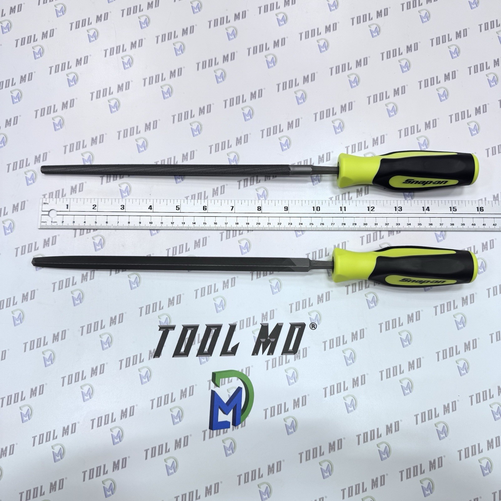 Snap-on Tools PORTUGAL NEW 4-Piece HI VIZ YELLOW Mixed File Set SGHBF600AHV