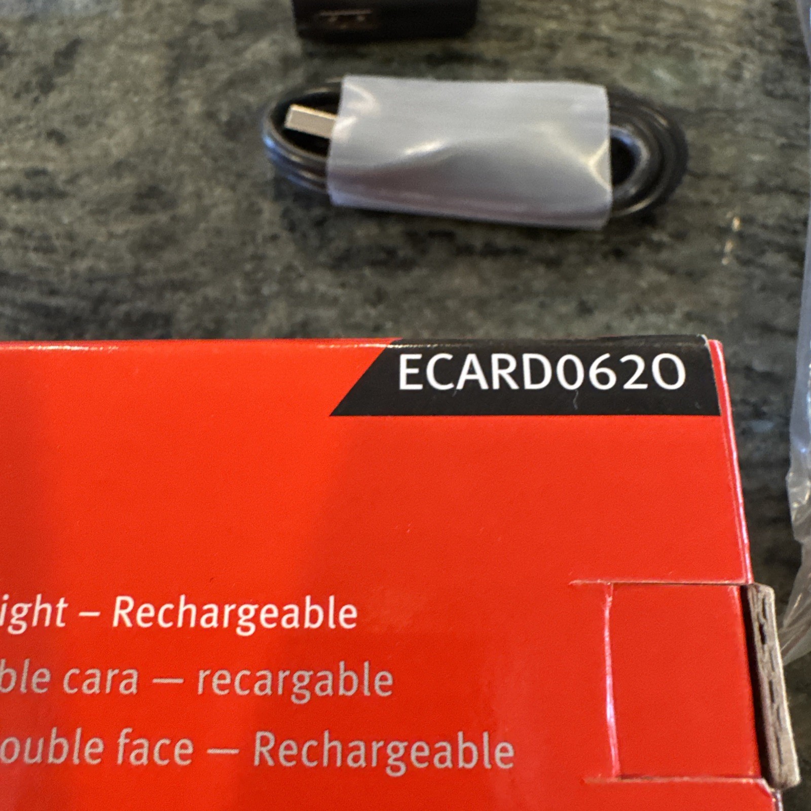 Snap on ecard062o dual sided flex light-rechargeable 600-800 lumens new