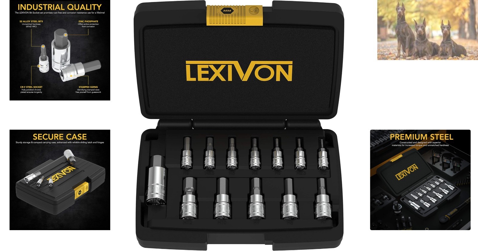 Durable S2 Alloy Steel Hex Bit Socket Set – 13 Metric Pieces from 2mm to 14mm