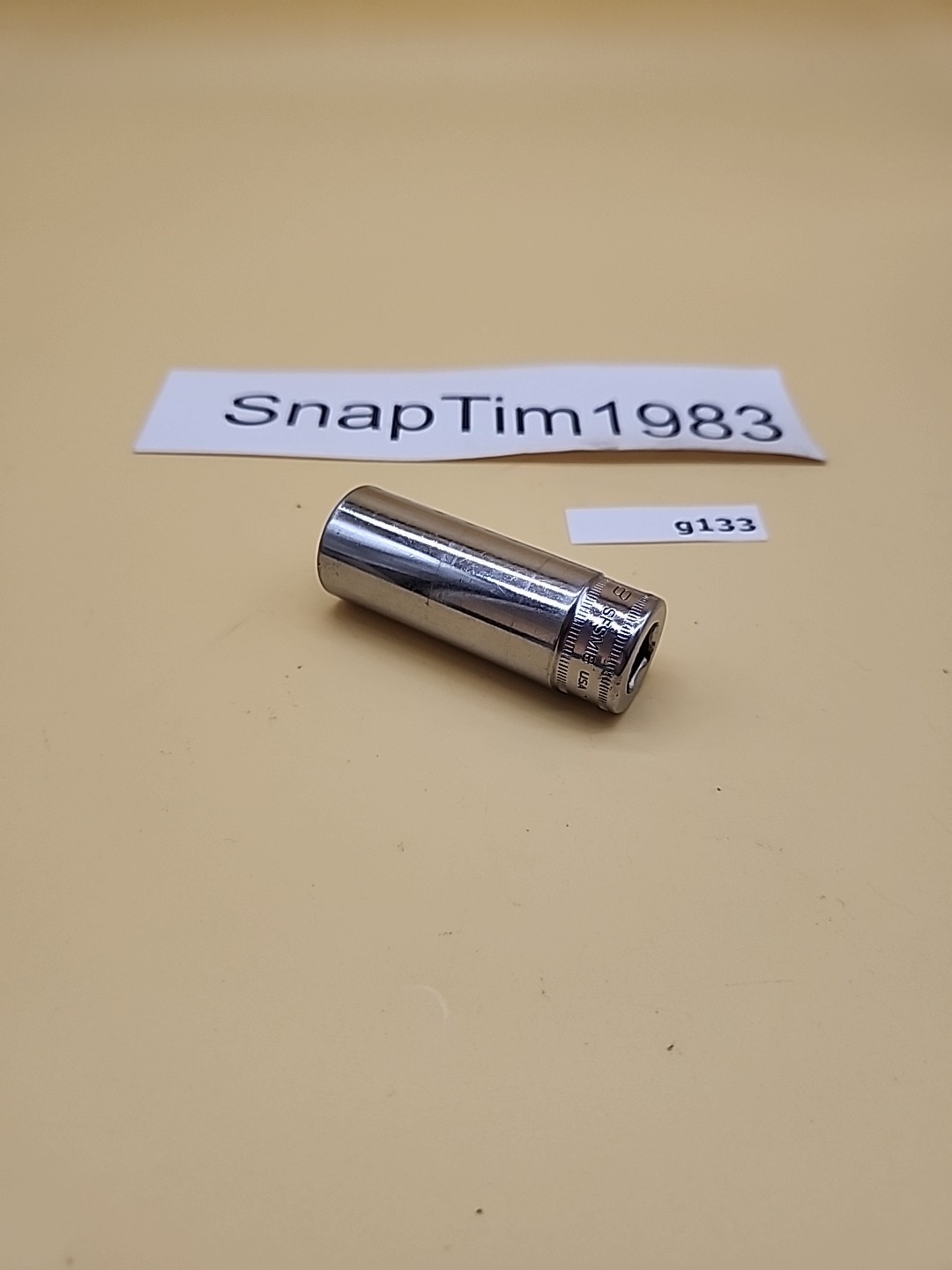 Snap-on Tools SFSM18 3/8 Dr 6Pt Metric 18mm Flank Dr Deep Chrome Socket USA