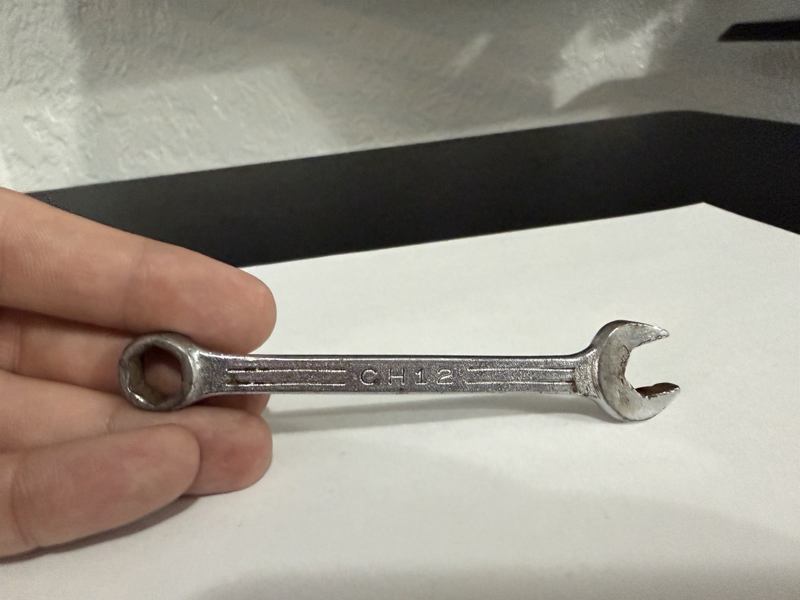 Mac Tools 3/8″ 6PT SAE Short Combination Wrench USA CH12