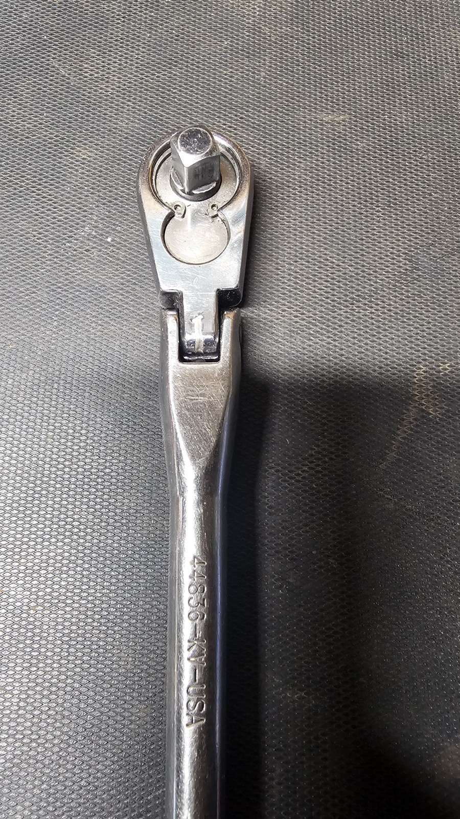 Vintage Craftsman Polished KV 44836 3/8″ Long Handle Ratchet Made in USA