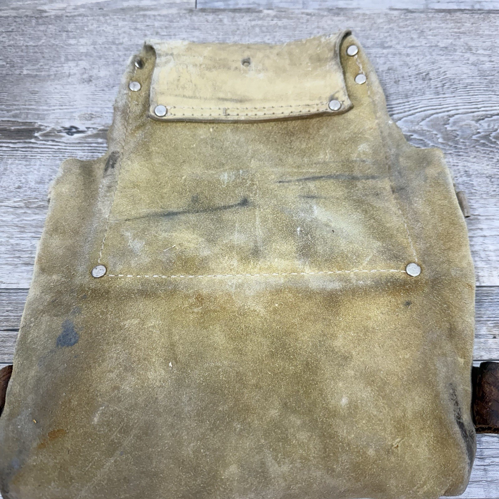 Craftsman Extra-Large Leather Nail /Tool Bag 37542 Leather Belt